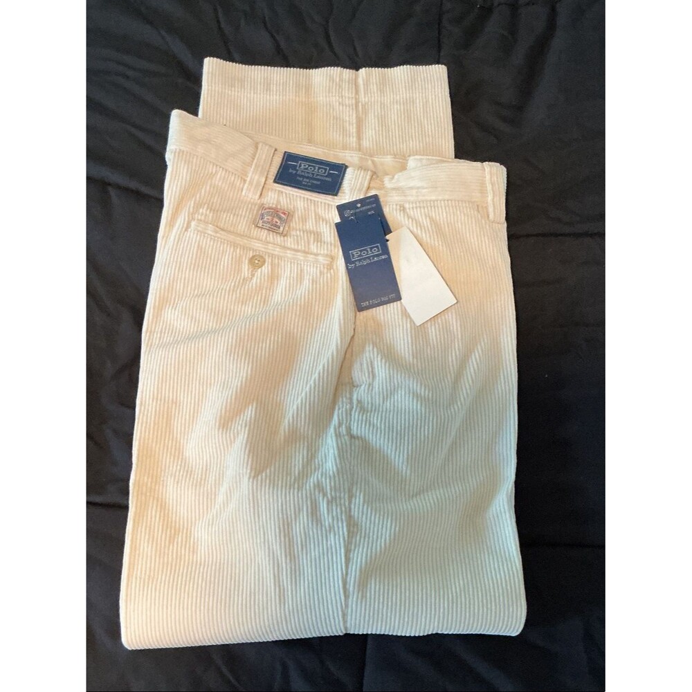 Polo by Ralph Lauren Men's Cream Corduroy Pants